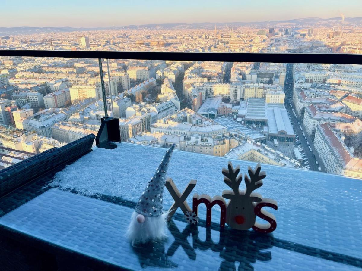 Triiiple Level 31 - Sonnenwohnen Apartment Mit Fantastischem Ausblick Und Parkplatz 비엔나 외부 사진