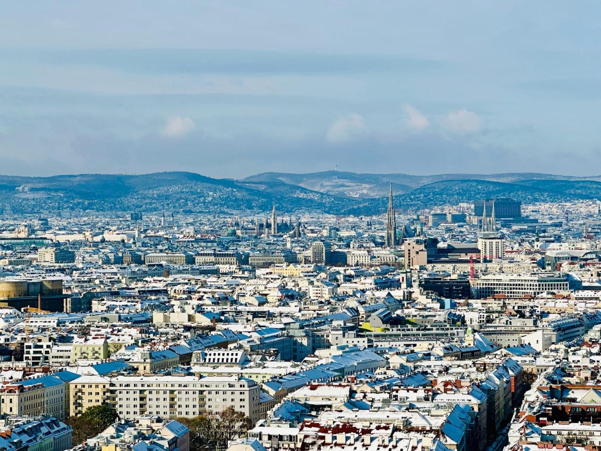 Triiiple Level 31 - Sonnenwohnen Apartment Mit Fantastischem Ausblick Und Parkplatz 비엔나 외부 사진
